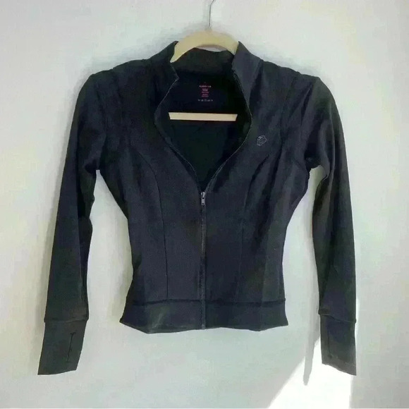 NEW Flipped Lab Long Sleeve Activewear Sparkling Black 3D Quarter Zip Size S - Picture 3 of 8